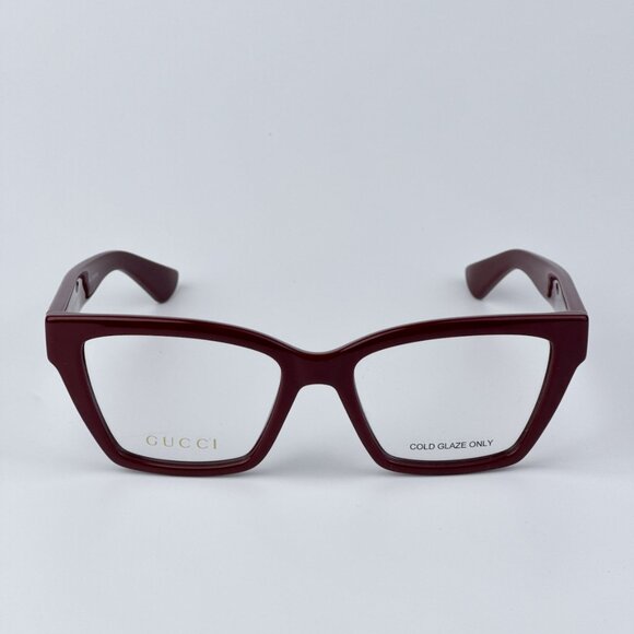 Gucci Women Burgundy Cat Eye BRAND NEW Eyeglasses GG1715O 003 - Picture 1 of 10